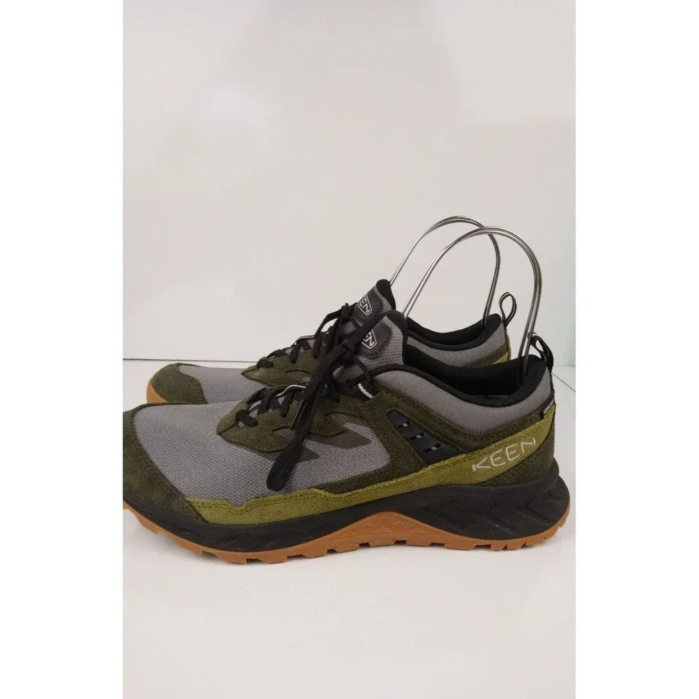 KEEN Hightrail Waterproof Hiking Shoes Grey Green Men's Size 12